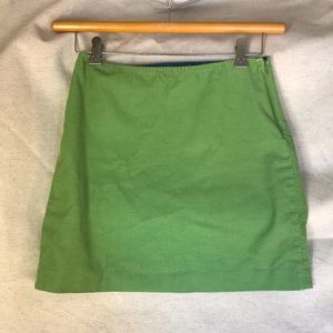J Crew Factory Corduroy Green Mini Skirt